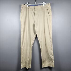 J.Crew Mens Classic Fit Khaki Cotton Chinos‎ Pants 36x30.5 Straight Tag 38x32